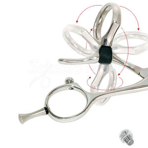 Ciseaux amincissants pivotants de salon avec dents fines et pouce rotatif pour une superposition sans couture - Product Image 5