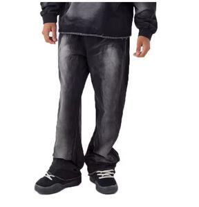 เสื้อสเวตเตอร์ผ้าระบายกรดสำหรับผู้ชายเสื้อสเวตเตอร์ผ้าสีพื้นไซส์ XL ลำลองฤดูหนาวออกแบบโลโก้ได้ตามต้องการสำหรับทุกเพศ - Product Image 3