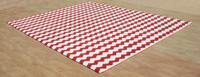 Meistverkaufte Hochwertige Kreative Teppiche Magischer Roter Wollteppich Modern Rutschfest Haustierfreundlich Umweltfreundlich Waschbar Handgetufteter Teppich