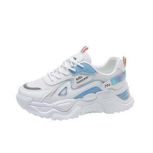 Zapatillas deportivas con logotipo personalizado para mujer, cómodas, transpirables, de lona, suela media superior de PVC, suela de EVA, zapatillas gruesas para mujer - Product Image 4