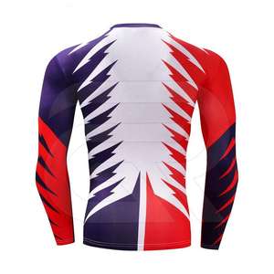 Protector contra sarpullidos de compresión para hombres, Manga corta personalizada, manga larga, secado rápido, transpirable, protección Uv, equipo para deportes acuáticos - Product Image 6