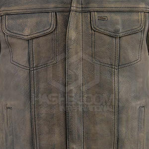 Chaleco de cuero de invierno duradero para hombre, diseño de la mejor calidad, éxito de ventas, chaleco de cuero para hombre - Product Image 6