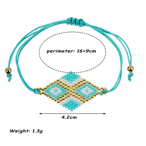 Pulsera de Cuentas de Aleación de Zinc con Corazón Geométrico, Chapada en Oro Negro, Ajustable, Joyería Bohemia, Accesorio de Moda Unisex - Product Image 5
