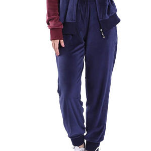 Top venta de las mujeres nueva moda Casual media cremallera deportes Sudadera con capucha pantalones de chándal cálido contraste Panel chándal - Product Image 5