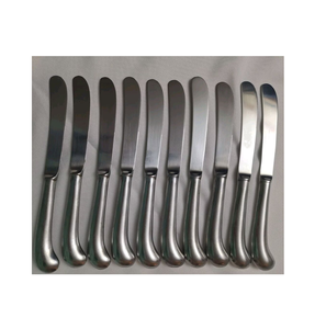 Household Kitchen Stainless Steel Butter Knife 10 Pieces Silver Matte Polished <b>Crafts</b> Hot selling Sale - Product Image 1