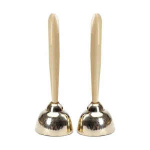 Campana de mano con mango de madera y construcción de madera y metal, fácil de sostener para la educación Orff |   Midex Orf-ZL-35 (2 Piezas) - Product Image 1