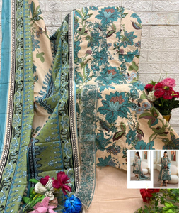 Salwar Kameez de Algodón Puro para Mujer, Estilo Informal con Parches, Semi Lawan Dupatta de Algodón/Chifón, para Bodas y Fiestas, para Todas las Temporadas - Product Image 6