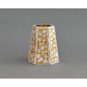 กระถางธูปมุกสำหรับ mubkhars อาหรับแม่ของ Pearl ฝังโถเทียนเปล่าขนาดใหญ่บรรจุในกล่องทำในอินเดีย - Product Image 1