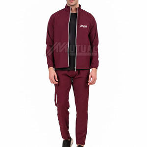 ชุดวอร์มผ้าฝ้าย100% ของผู้ชายชุดเสื้อท่อนบนระบายอากาศได้ดีลายพื้นน้ำหนักเบาแขนยาว - Product Image 3