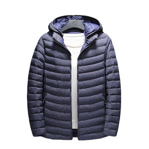 Vestes hybrides légères personnalisées pour hommes Vêtements de fitness en gros Manteau thermique de randonnée et de course isolé Fermeture à glissière - Product Image 6