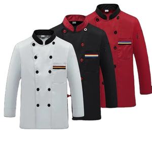 Comprar al por mayor de manga completa Collar Restaurante Chef Chaqueta Top Uniformes DE TRABAJO Venta al por mayor Monos Hotel Uniforme - Product Image 1