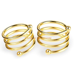 Anillos de Servilleta de Metal Ecológicos de Diseño Estándar, Decoraciones de Mesa para Cenas, para Uso en el Hogar, Hoteles y Restaurantes - Product Image 3