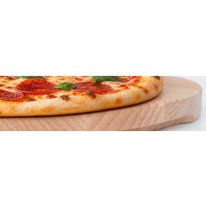 Tagliere per pizza in legno rotondo Ø350x20mm | Fabbricato e personalizzato in Polonia - Product Image 3