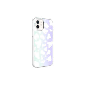 Funda de silicona con estampado de vaca JoieCreatif M-Blue para iPhone 12 7Plus 14Plus XR-Trendy Frosting Animation, funda protectora trasera - Product Image 1
