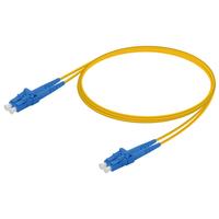 Kabel Patch Fiber Single Mode OS2 LC LC 9/125μm Kabel Jumper Optik untuk Jaringan Pusat Data