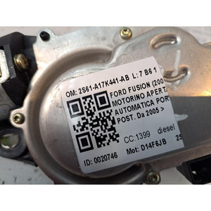 Motor de Limpiaparabrisas FORD Fusion Serie 1 2S61-A17K441-AB D14F6JB Diésel 1399 (02>05) - Product Image 6