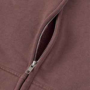 Sweat-shirts à capuche pour hommes de qualité supérieure, brodés, à fermeture éclair, imprimés, streetwear personnalisé, style décontracté, épaules tombantes, surdimensionnés, 100% coton - Product Image 6