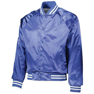 Best-seller Blouson aviateur en satin pour hommes couleur personnalisée logo mode vente en gros Veste en toile avec fini satin de soie - Product Image 3