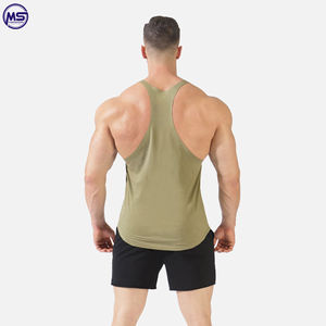 Camiseta sin mangas transpirable personalizada para hombre al por mayor, ropa de fitness OEM con diseño holgado sin mangas, camiseta sin mangas deportiva sin mangas - Product Image 4