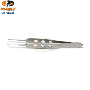 คีมหนีบปากตรงหยักสำหรับการซ่อมตาเครื่องมือผ่าตัดทางตาทำจากสเตนเลสระดับพรีเมียมขนาด8.5ซม. - Product Image 6