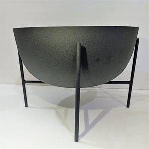 Bol de service en métal décoratif pour hôtel, ustensile de cuisine, dernière arrivée, design personnalisé, forme élégante, bol noir de luxe - Product Image 2