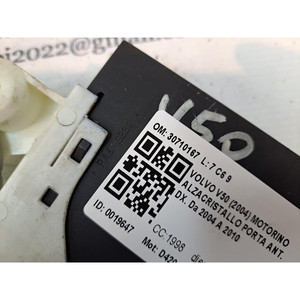 MOTORE ELETTRICO PER FINESTRINO ANTERIORE DESTRO VOLVO V50 1a Serie 30710167 D4204T (03>07) - Product Image 5