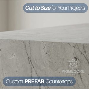 Prime Core Custom Kitchen Bathroom Vanity Tops Artificial Stone Eco-Friendly Non-Toxic Contemporary Carrara Calacata Hotel - Product Image 2