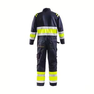 Combinaisons de travail pour hommes de haute qualité personnalisées, haute visibilité, imperméables, grande taille, en polyester, pour les vêtements de travail en extérieur, usine - Product Image 3