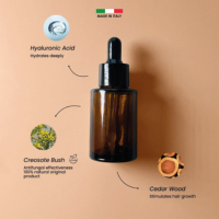 Suero Capilar de Madera de Cedro de Marca Privada, Aceite Esencial para el Crecimiento del Cabello, Anticaspa, Sin Alcohol, Engrosador/Voluminizador, Ácido Hialurónico