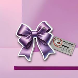 Bases Magnéticas Personalizables para Extensiones de Pestañas, Acrílicas, con Forma de Mariposa, Rectángulo y Corazón, Ecológicas, Color Morado - Product Image 1