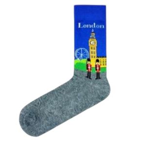 Chaussettes de sport en coton respirant de haute qualité pour femmes, motif géométrique imprimé décontracté, couleurs contrastées, rayées, pour le quotidien - Product Image 6