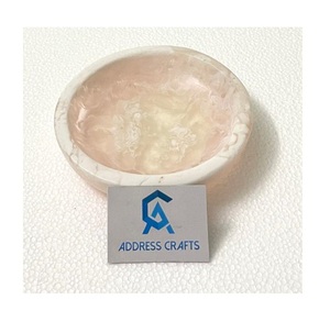 Bol de service en résine de luxe, assiettes, bol en résine avec logo personnalisé pour fruits décoratifs de fête, plateaux en résine de haute qualité, ustensiles de cuisine - Product Image 4