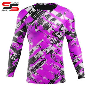 Hombres rash guard Spandex rash guard manga larga compresión rashguard para hombres sublimado impreso Top mejor calidad de moda - Product Image 3