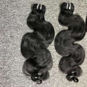 Vente en gros Vietnamien 200 Densité Ensemble Complet Vague de Corps 2by6 HD Paquets de Fermeture 100% Vierge Couleur Naturelle Extensions de Cheveux Humains - Product Image 2