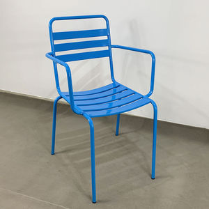 GCF009 Industrial Style <b>Restaurant</b> Furniture Iron Chair with Many Colors Rustic Design and Comfortable Armrest - Product Image 4
