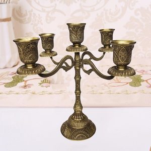Bougeoir en laiton antique Trois - Product Image 4