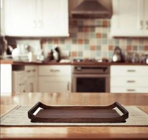 Fourniture en gros de plateau en bois marron de qualité standard nouveau design pour les restaurants indiens de service de café et de fruits - Product Image 2