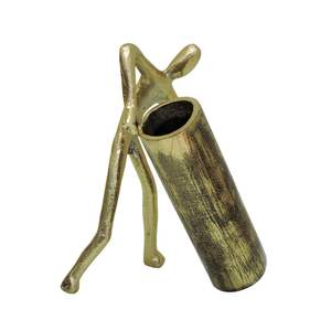 Florero de Metal moderno hecho a mano de lujo Florero de arte decorativo hecho a mano para interiores de habitaciones elegantes - Product Image 6