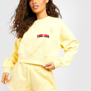 OEM sur mesure de haute qualité sweat à capuche pour femmes pull-over surdimensionné à épaules tombantes Hip Hop sweat-shirt pour femmes logo avant - Product Image 1