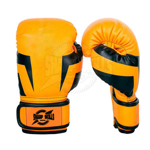 Guantes de boxeo de cuero para hombre de la marca SSI hechos a medida logotipo personalizado que absorbe la humedad de alta calidad para uso en entrenamiento (modelo) - Product Image 1