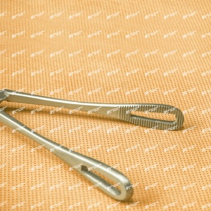 Instrumentos quirúrgicos generales de acero inoxidable de 24cm con certificación ISO, fórceps de sujeción de esponja Rampley, Manual médico ginecológico - Product Image 6