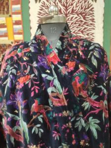 Bata de terciopelo corta con estampado de pájaros, chaqueta Bohemia, bata de estilo Kimono japonés, abrigo suave y cómodo, bata de terciopelo de algodón - Product Image 5