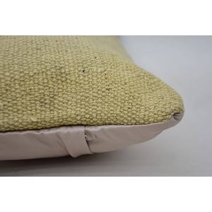 หมอนผ้าวูลปักลาย Kantha สีเบจ12X24นิ้วสไตล์โบโฮแบบพกพาพร้อมลวดลายดอกไม้สไตล์วินเทจสำหรับใช้ในบ้านโซฟา - Product Image 5