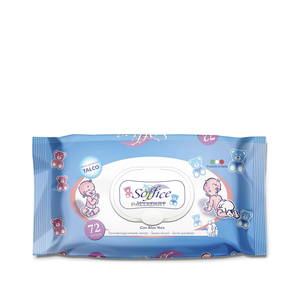 864 salviette di talco per neonati senza alcool dermatologicamente testate senza parabeni contenenti Aloe Vera per pelli sensibili - Product Image 1