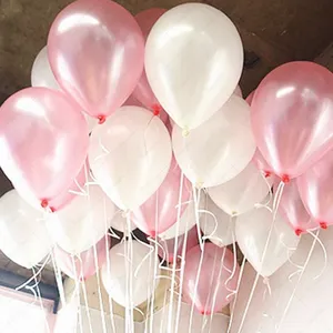 Balões redondos de hélio para festa de feliz aniversário, balões grandes de látex e borracha de pérola branco, 5 em 10 polegadas e 12 polegadas, grandes e 18 e 36 polegadas