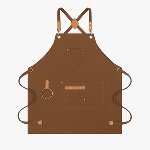 Delantal de Cocina para Mujer al por Mayor, de Lona de Algodón, con Logotipo Personalizado, Resistente al Agua, sin Mangas, Moderno, con 1-4 Bolsillos, para Camareros - Product Image 2