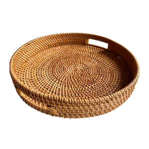 ถาดเสิร์ฟทรงหวายวินเทจสำหรับใช้ในโรงแรมร้านอาหาร วัสดุเป็นมิตรกับสิ่งแวดล้อม ผลิตในเวียดนาม ยี่ห้อ Cenvinex รับสั่งทำตามแบบ - Product Image 2