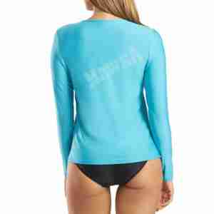 เสื้อแรชการ์ดแขนยาวผู้หญิง สวมใส่สบาย คุณภาพสูง ระบายอากาศได้ดี แห้งเร็ว ออกแบบเองได้ พิมพ์ลายด้วยความร้อน - Product Image 5