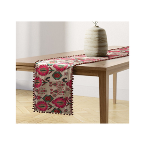 Make <b>Dining</b> Festive With 100% Cotton Embroidered Stripes Black Minimalistic <b>Table</b> <b>Runner</b> 120GSM 72 Inch India GOTS Certified OEM - Product Image 4