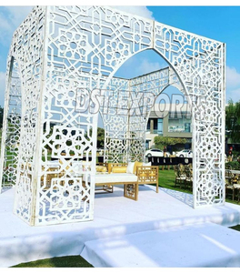 Mandap Modular de Malla para Bodas Contemporáneas, Precios al por Mayor, Chuppah Moderna de Metal Dorado en Tendencia, Fabricante, Venta en Nueva Jersey - Product Image 5